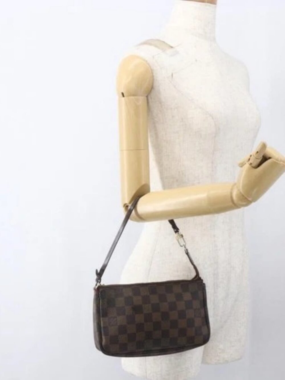 LOUIS VUITTON Damier Ebene Pochette Accessoires Pouch N41206 LV Auth 168013 - Picture 14 of 16